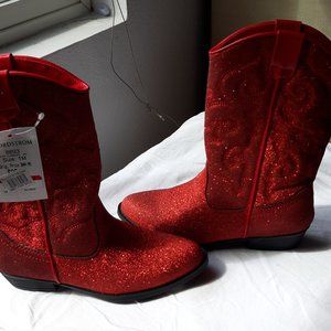 Red glitter Cowgirl boots